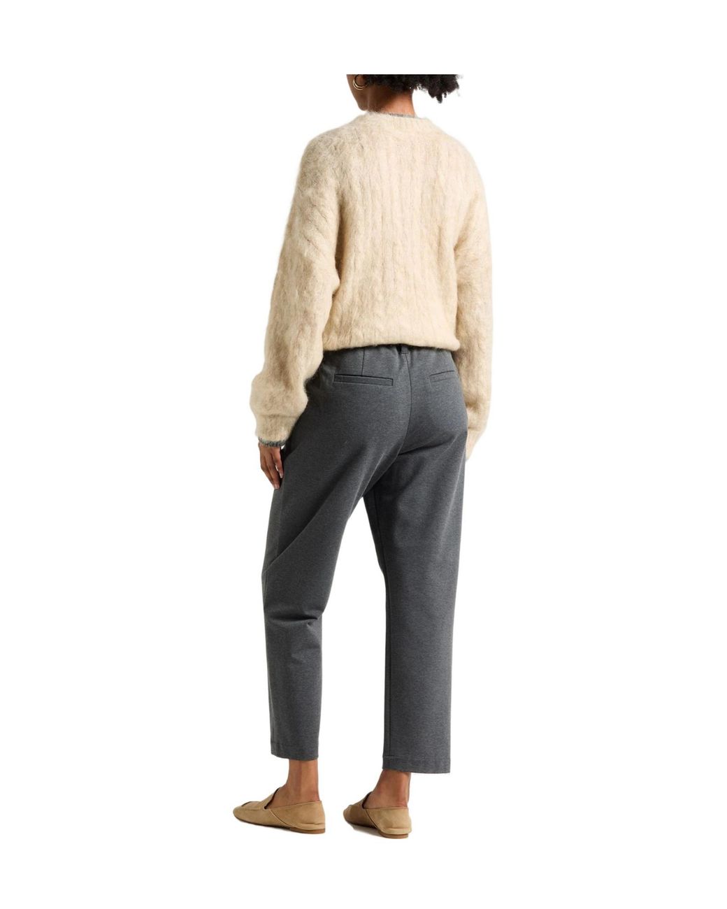 Brunello Cucinelli Natural Plain Colour Jumpers