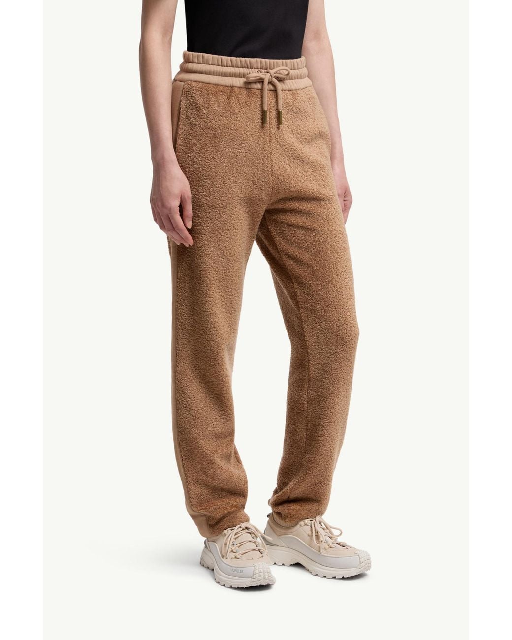 Moncler Natural Teddy Track Pants