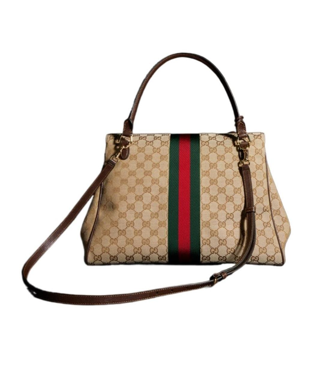 Gucci Brown Paparazzo Large Top Handle Bag