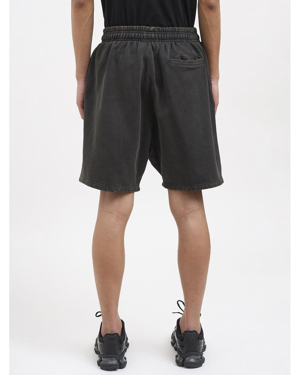 Entire studios Black Elastic-Waist Bermuda Shorts for men