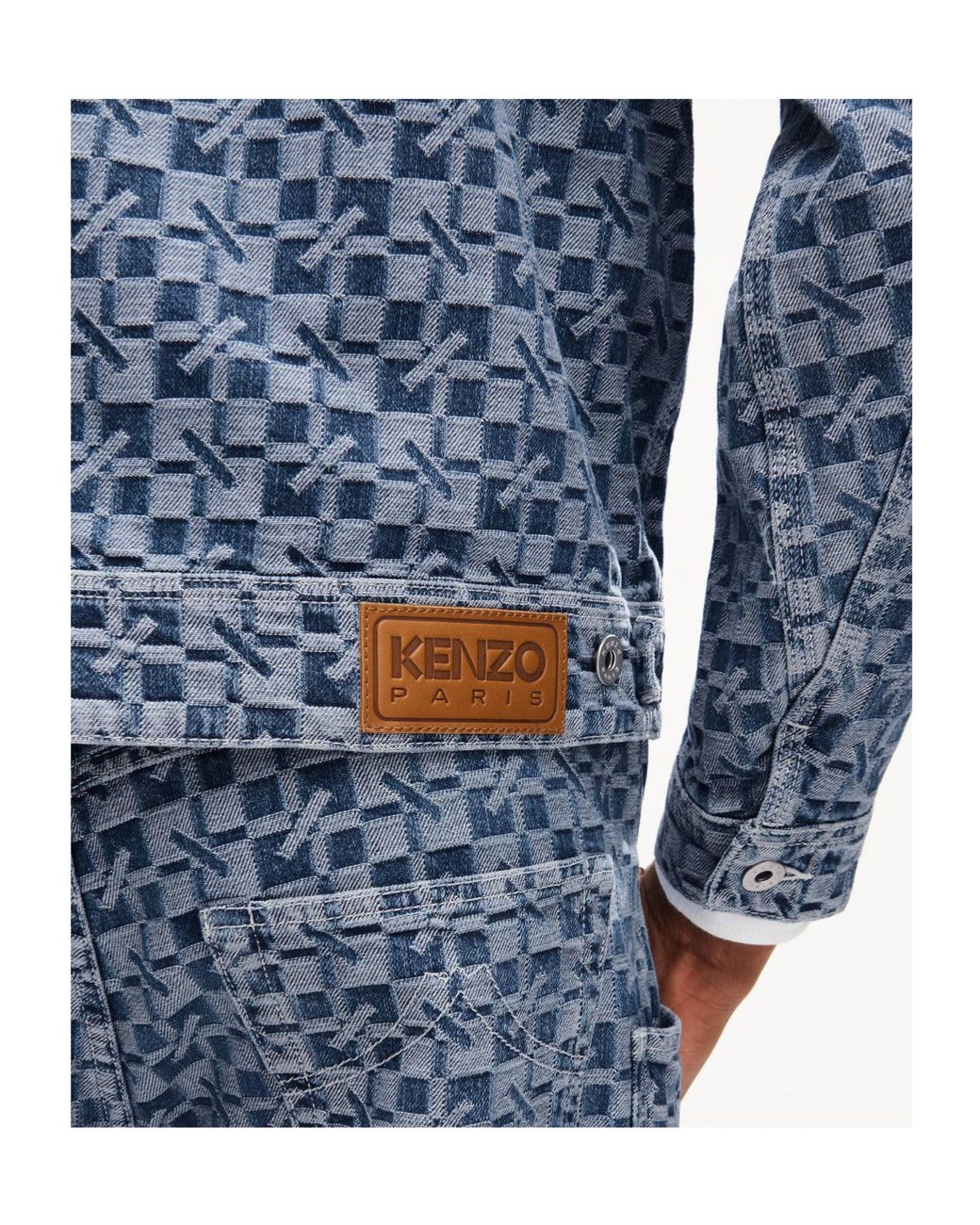 KENZO Blue 'Gram' Utility Jacket for men