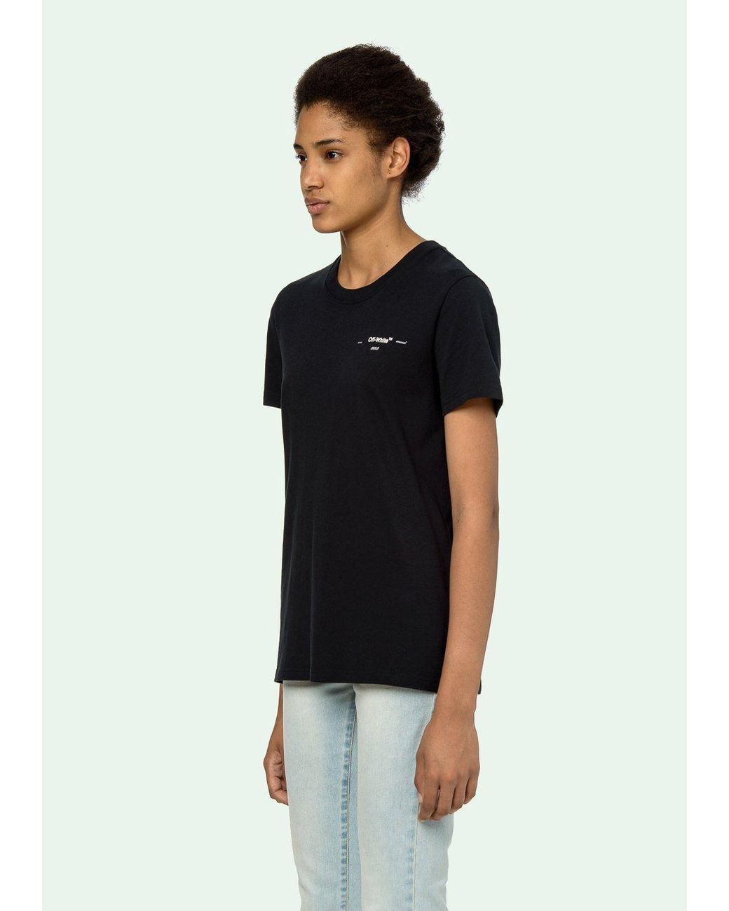 Off-White c/o Virgil Abloh Black Logo Printed T-Shirt