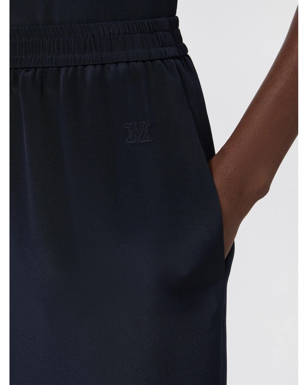 Max Mara Blue Volonta Wide-Leg Pants