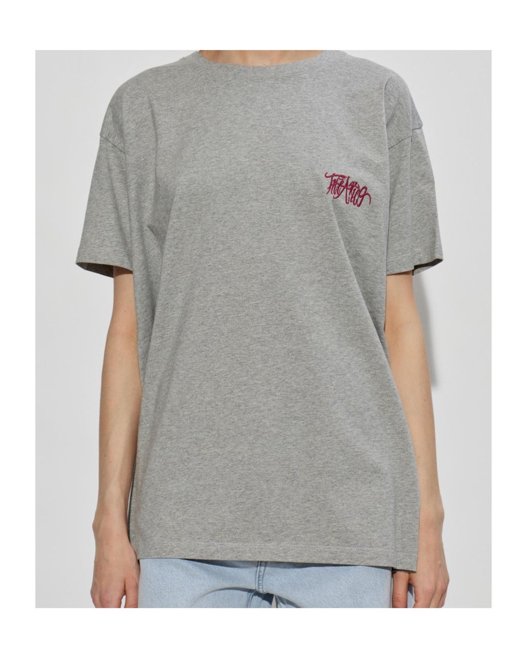 The Attico Gray The Il Primo Bagno Logo T-Shirt