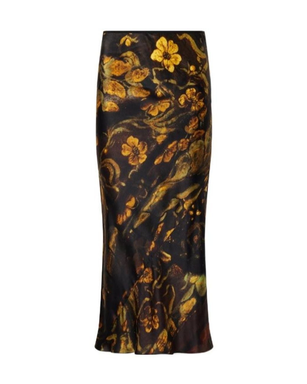 Dries Van Noten Multicolor Floral Silk Dress