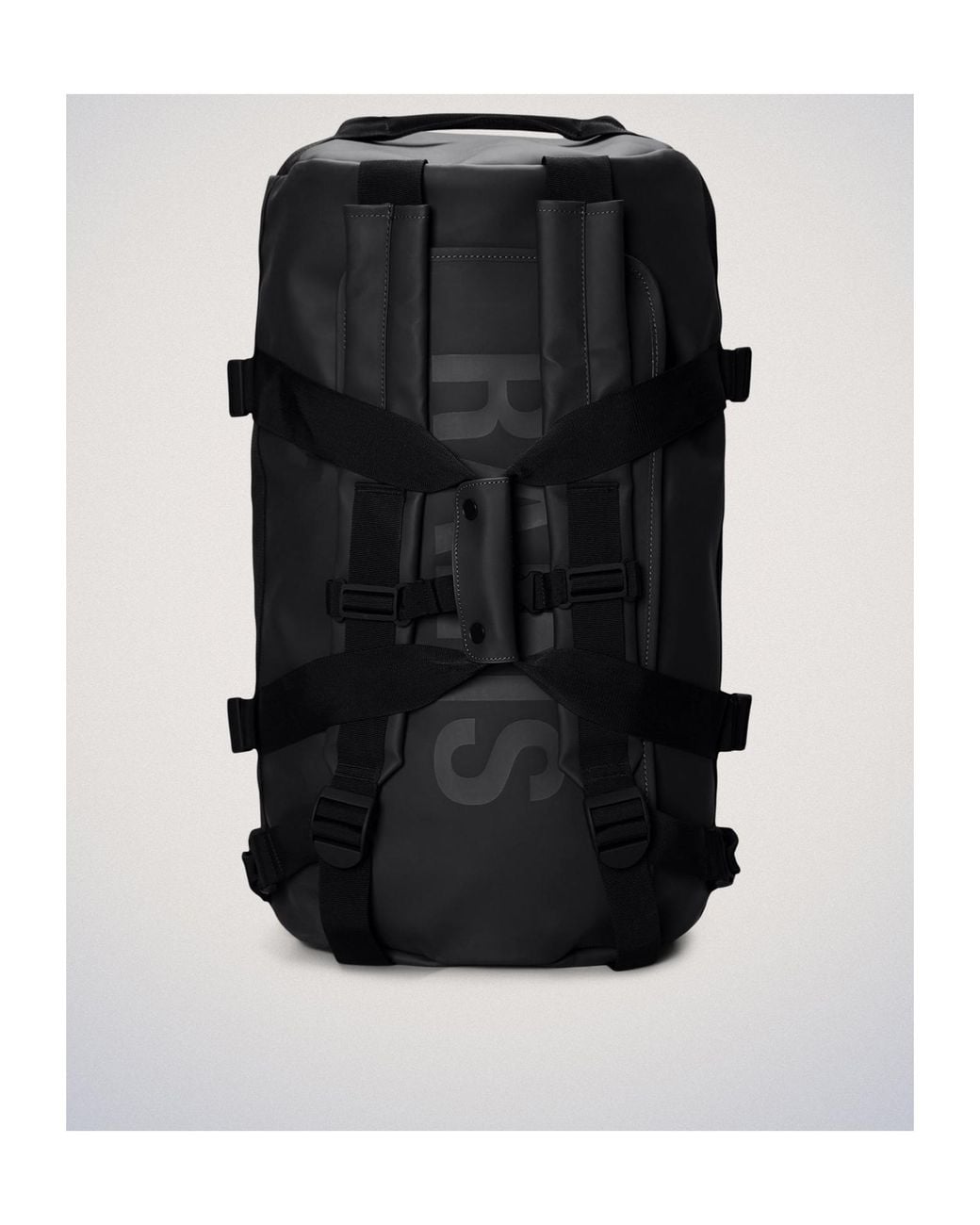 Rains Black Small Texel Duffel Bag for men