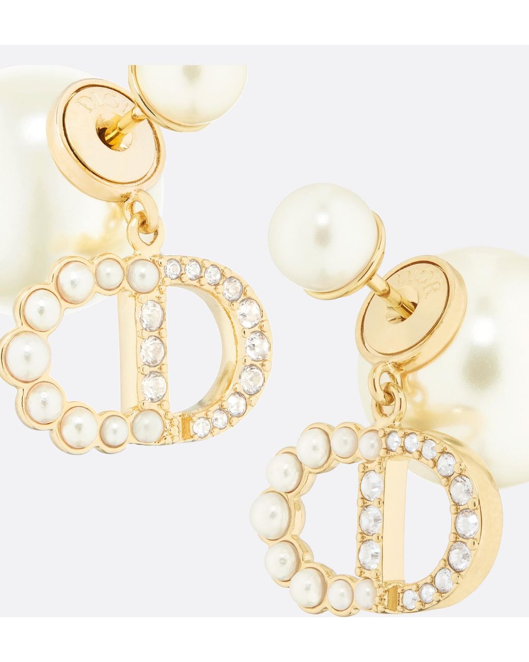 Dior White Tribales Earrings