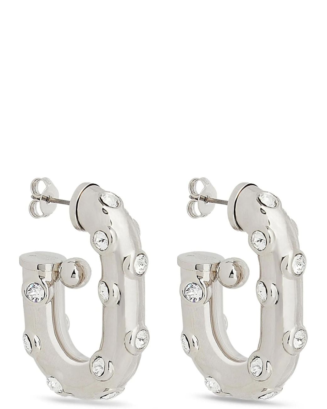 Rabanne White Xl Link Earrings