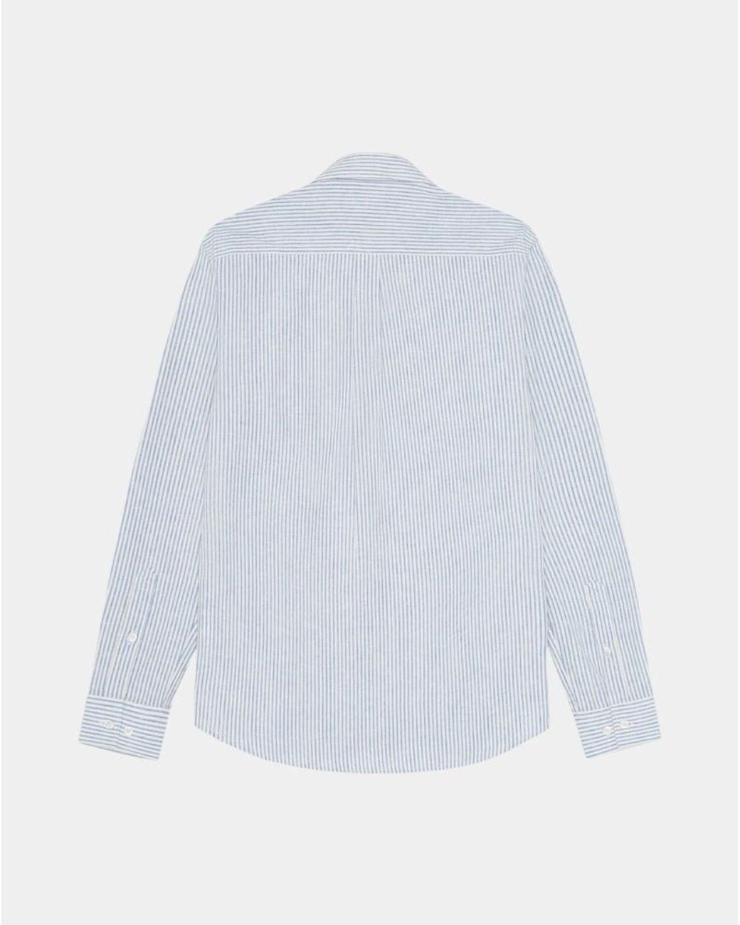 Les Deux White Striped Long-Sleeve Shirt for men
