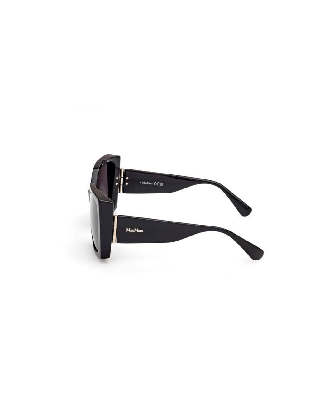 Max Mara White Square-Frame Sunglasses