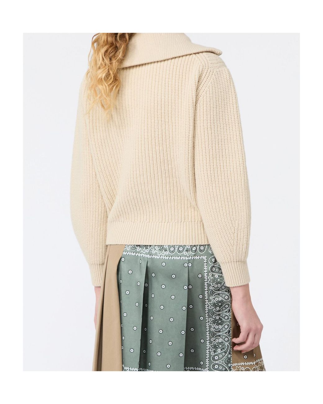 Max Mara Natural Weekend Wkdlaser Front Zipped Knitted Jumper