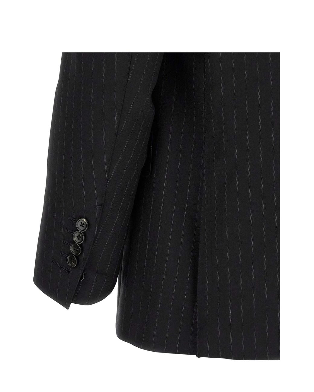 Tom Ford Black Pinstriped Blazer for men