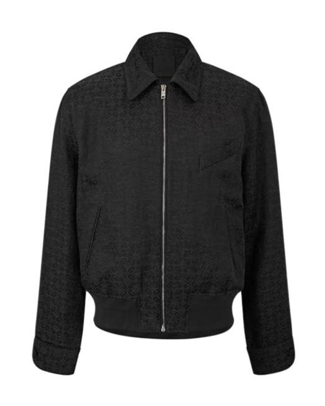 Givenchy Black Logo Zip-Up Jacket for men