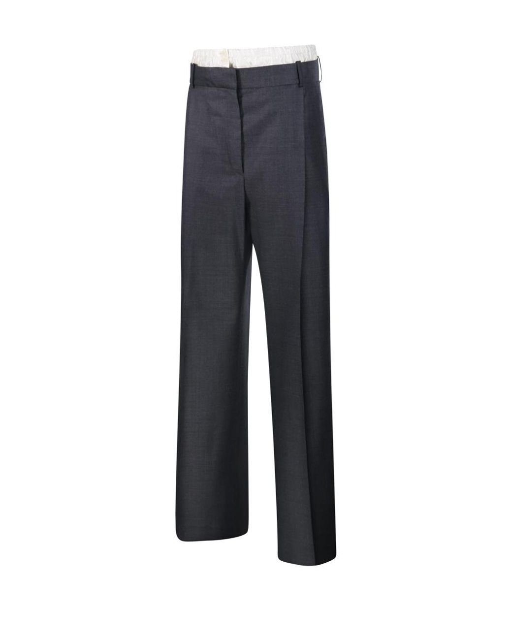 Rohe Blue Casual Trousers With Belt Loops