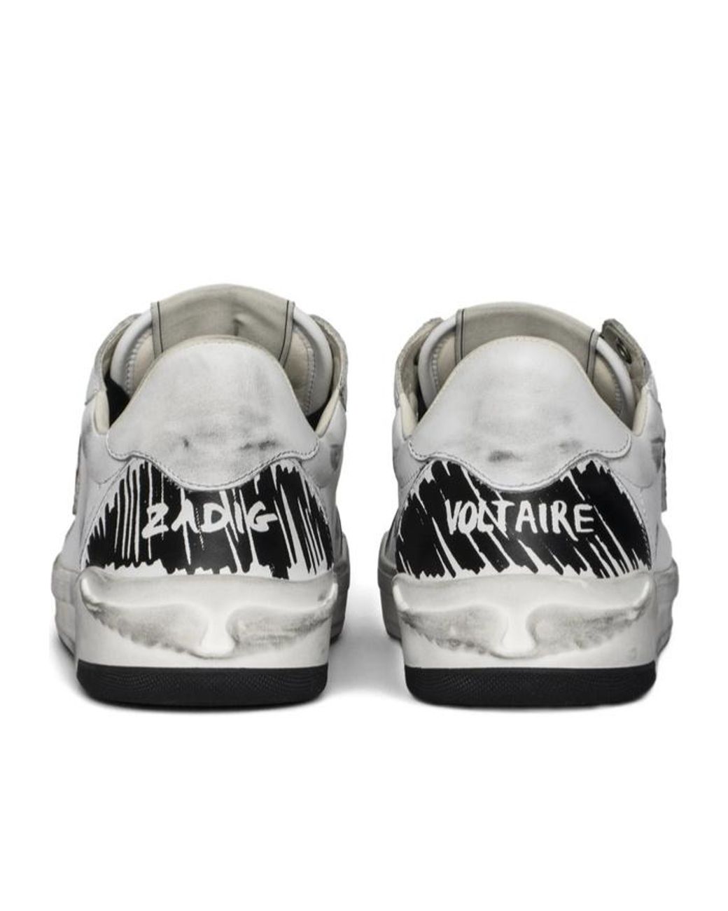 Zadig & Voltaire White Basses Fly Wings Sneakers