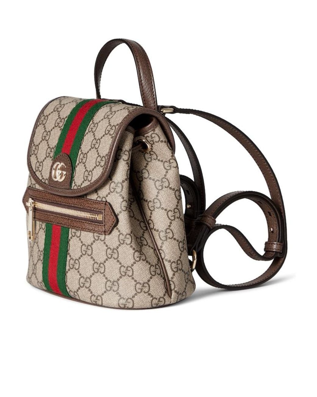 Gucci Brown Ophidia Mini Backpack