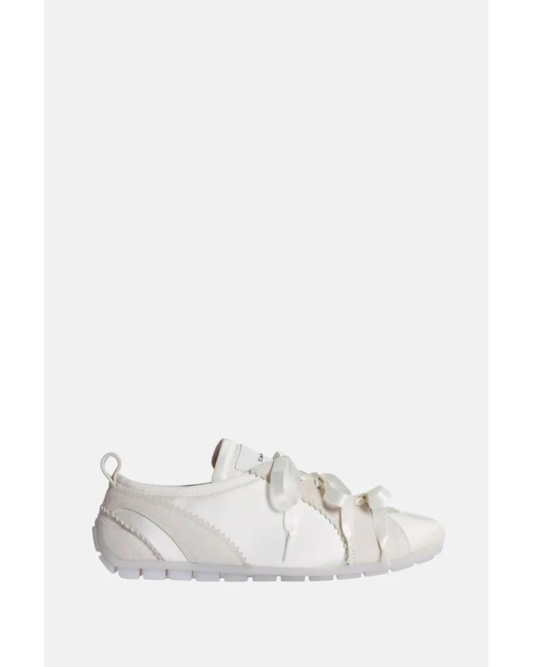 Simone Rocha White Ballerina Grip Lace-Up Sneakers
