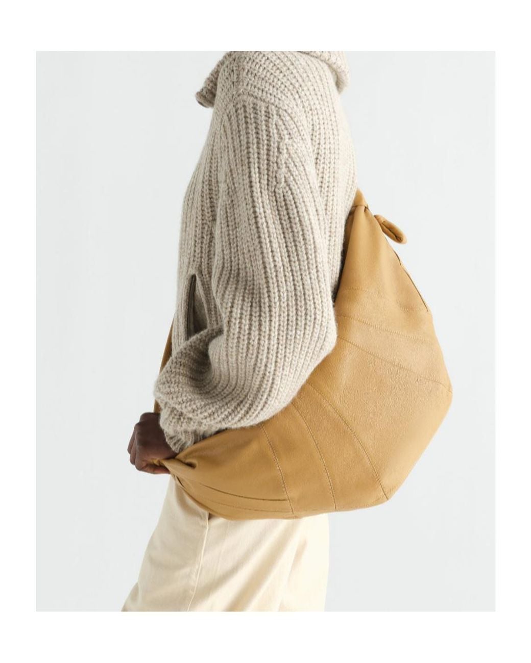 Lemaire Natural Large Croissant Bag