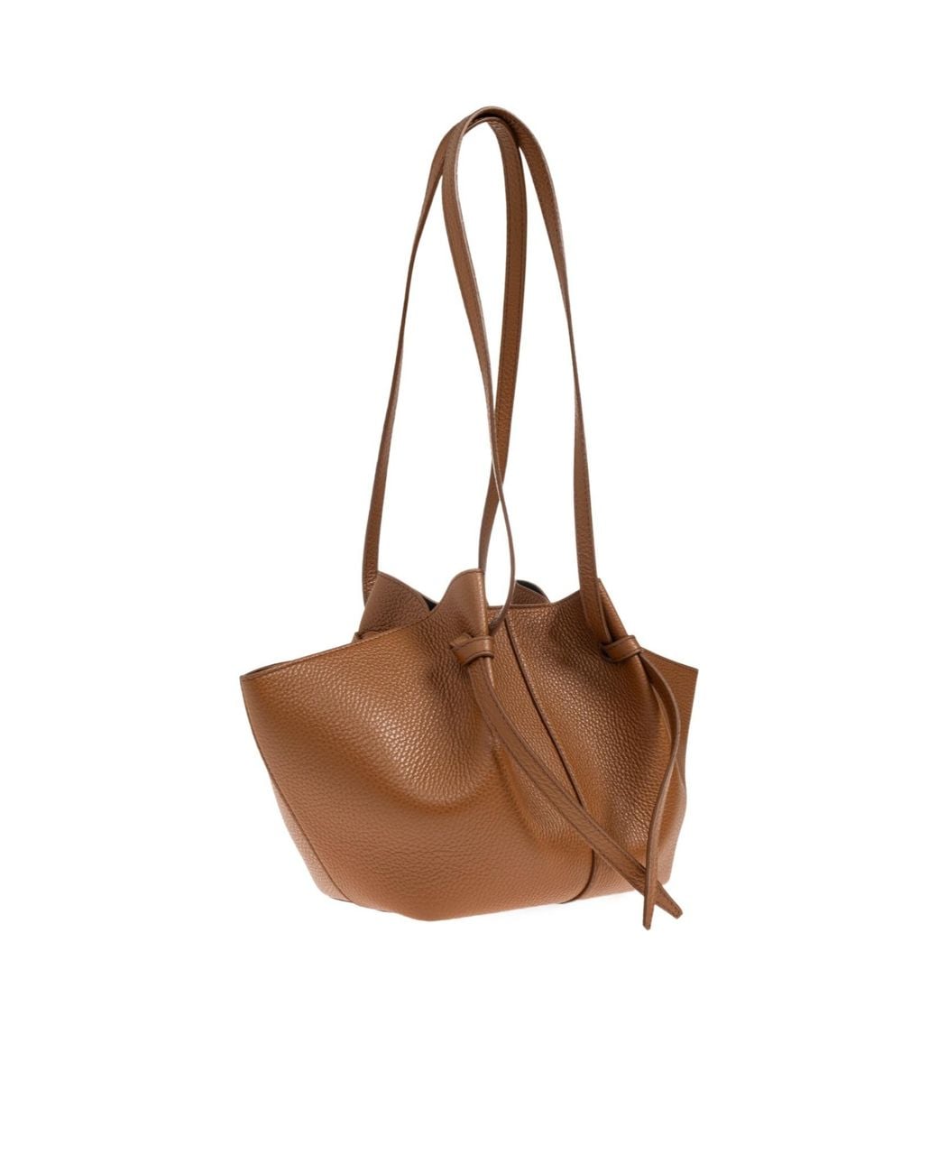 Yuzefi Brown Double-Handle Shoulder Bag
