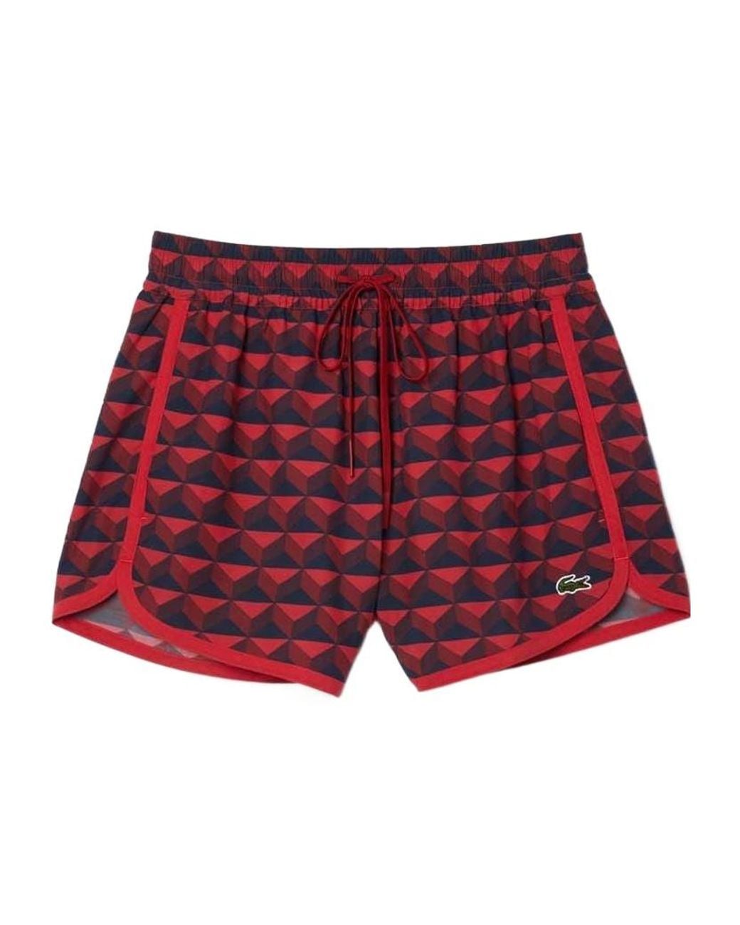 Lacoste Red Casual Shorts