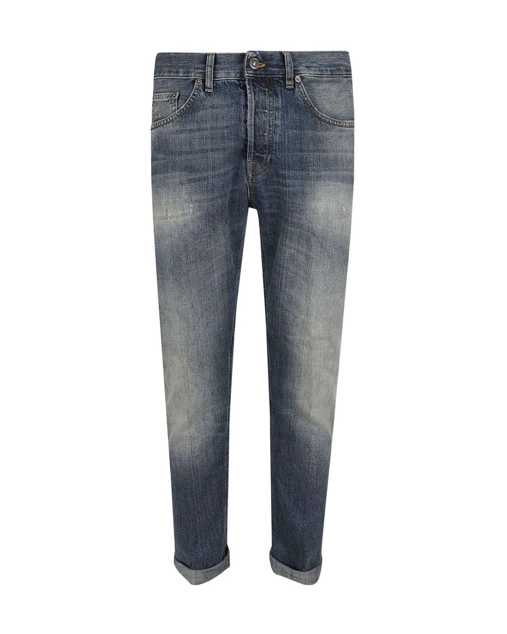 Dondup Blue Belt-Loop Jeans for men