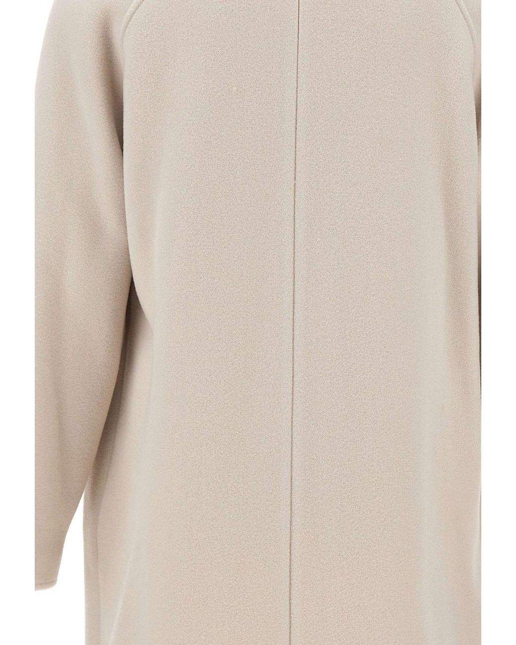 Eleventy Natural Single-Breasted Long Coat for men