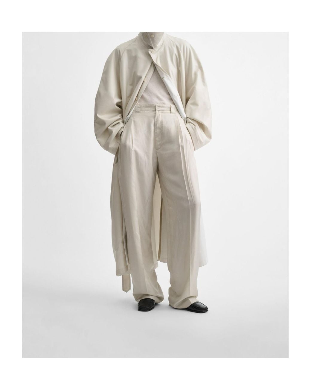 Phoebe Philo White Casual Pants With Belt Loops