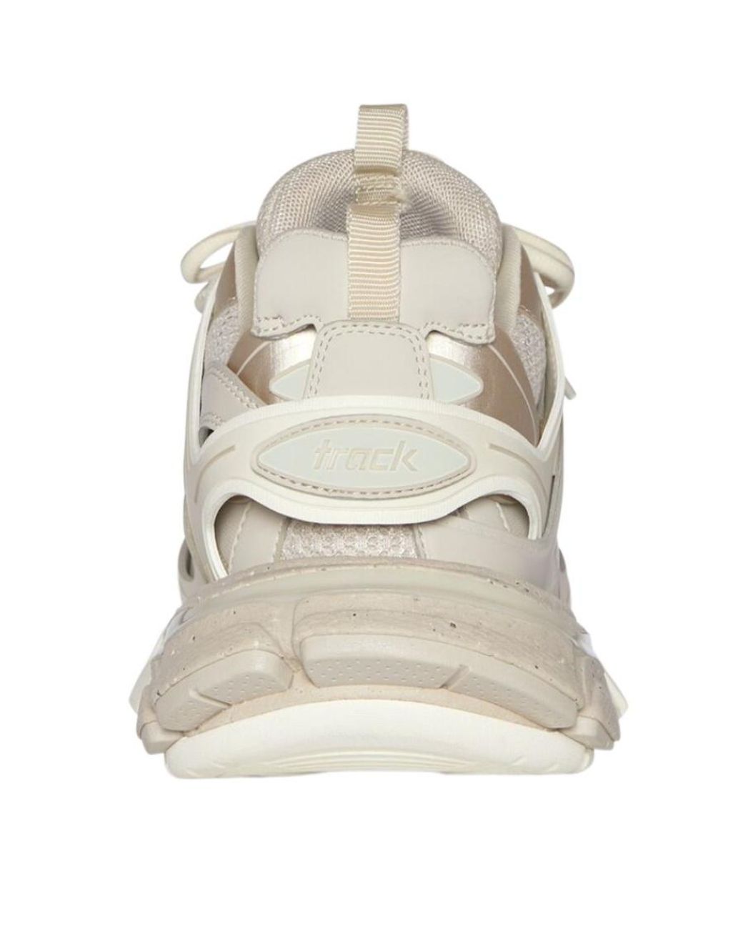 Balenciaga White Track Lace-Up Sneakers