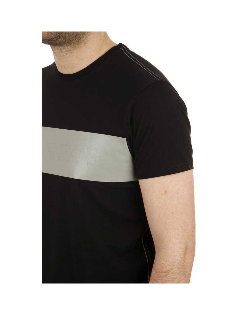 Armani Jeans Black Logo Details T-Shirt for men