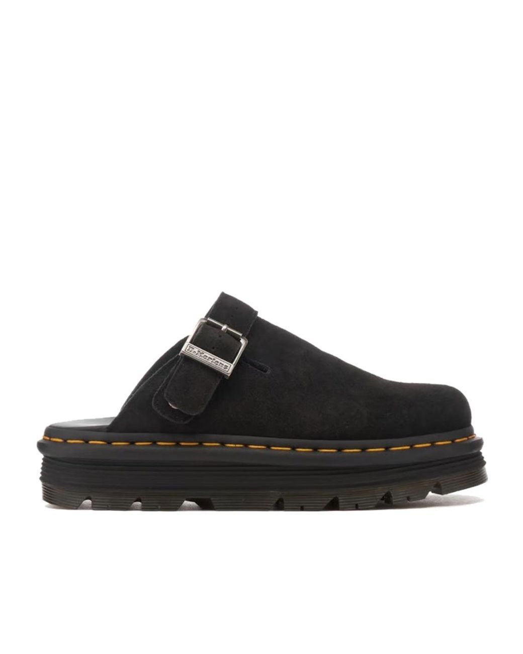 Dr. Martens Black Zebzag Casual Singback Platform Mules for men