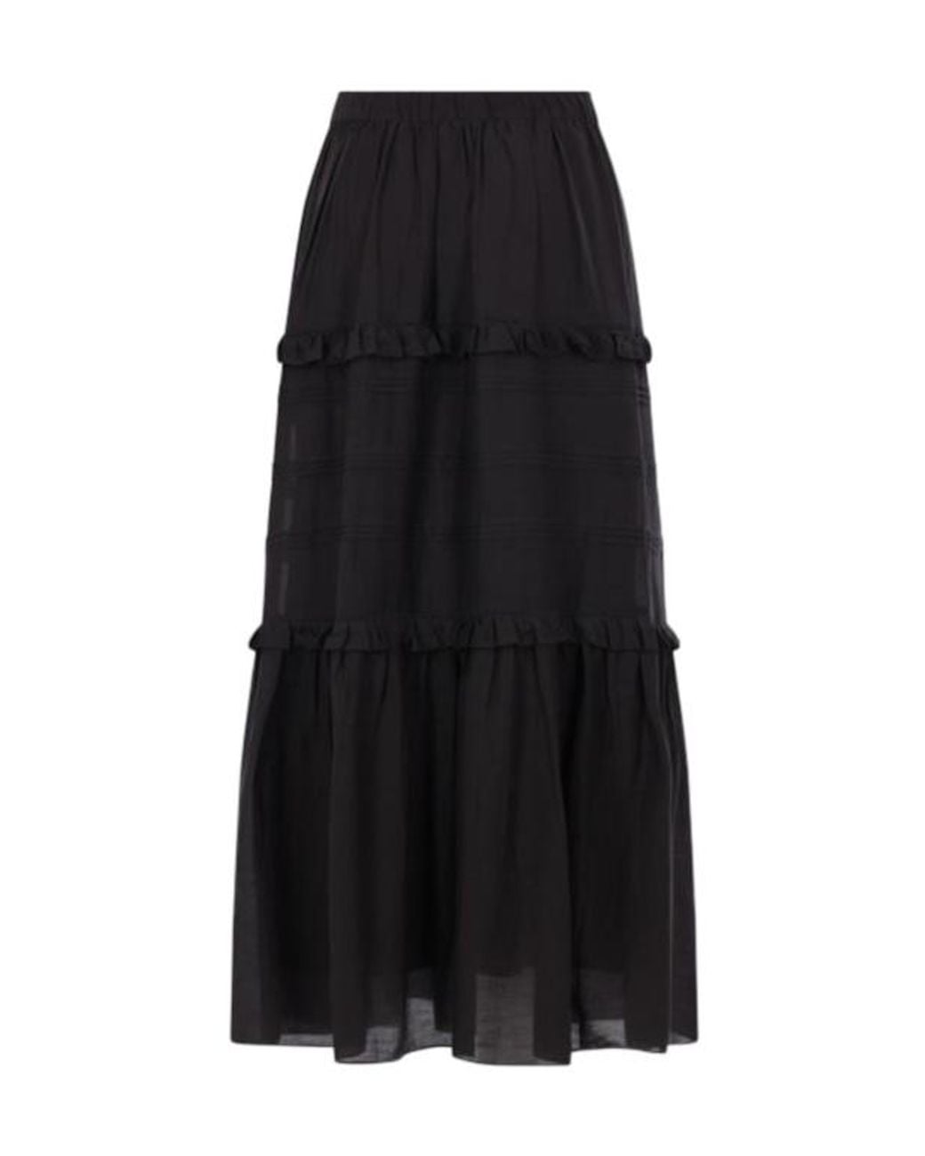 Isabel Marant Black Isabel Marant Étoile Flounced Skirt