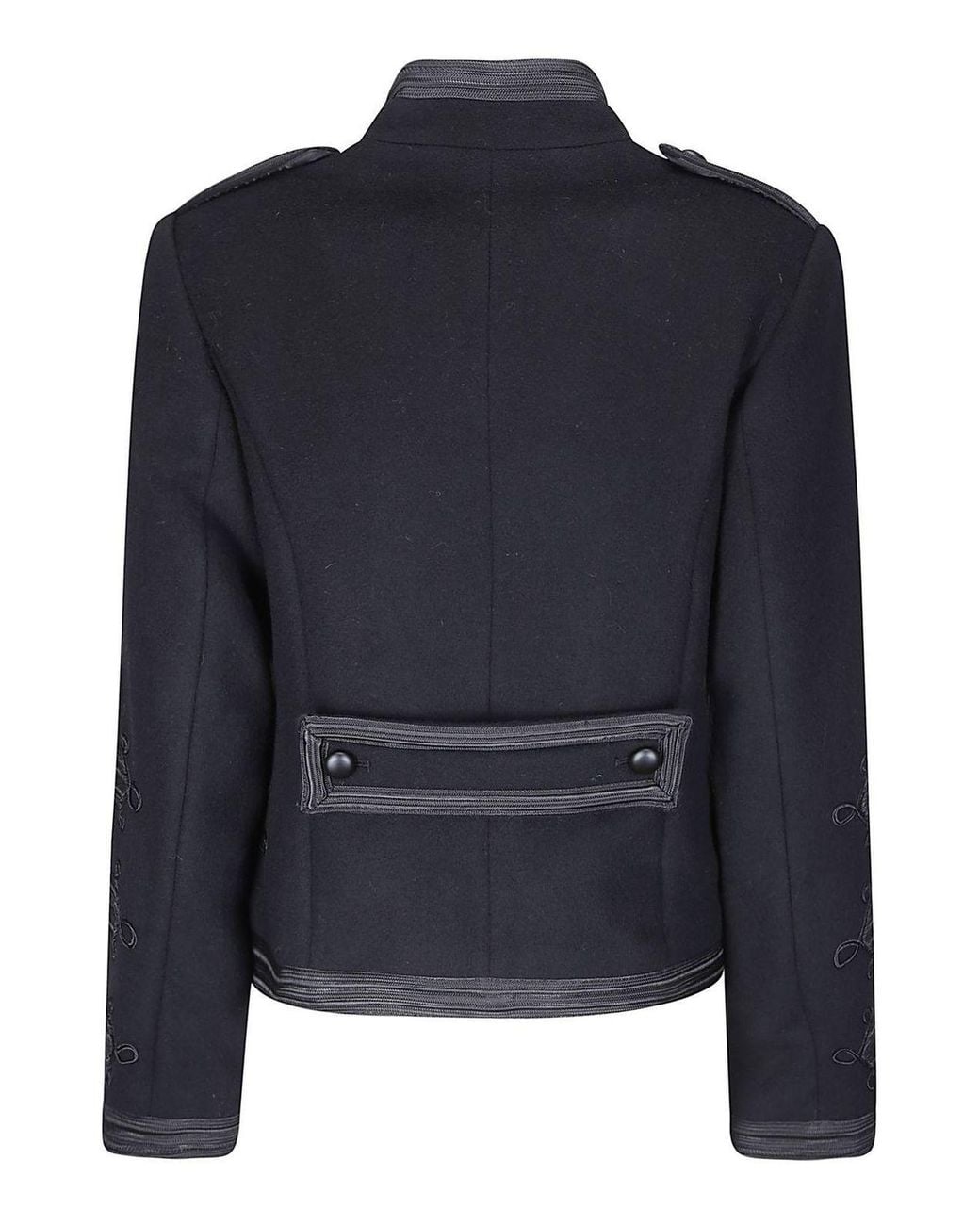 P.A.R.O.S.H. Blue Braided Trim Military Jacket