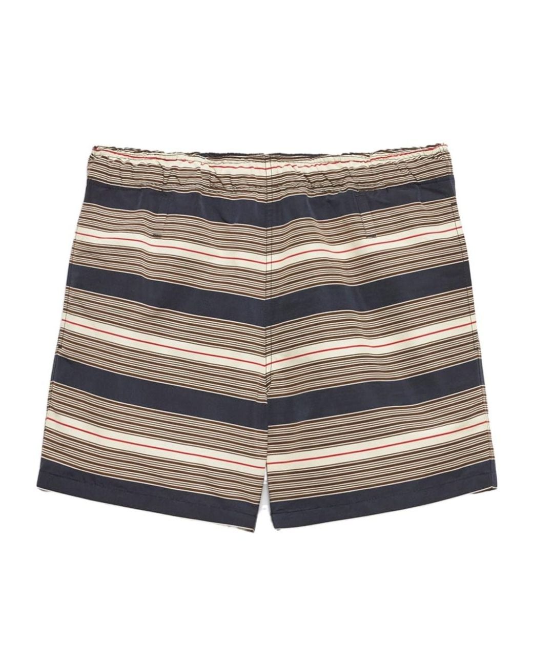 Prada Gray Belted Swim Shorts for men