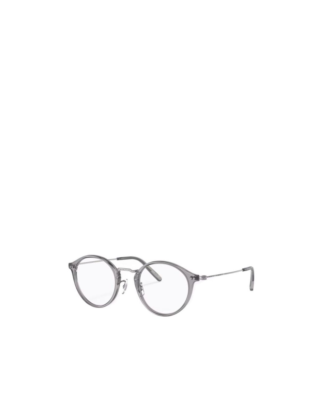 Oliver Peoples White Round Frame Plain Mirror for men