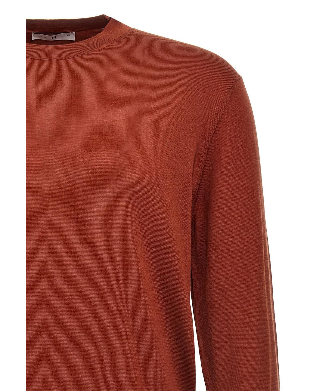 Pt Pantaloni Red Pt Torino Roundneck Knit Sweater for men