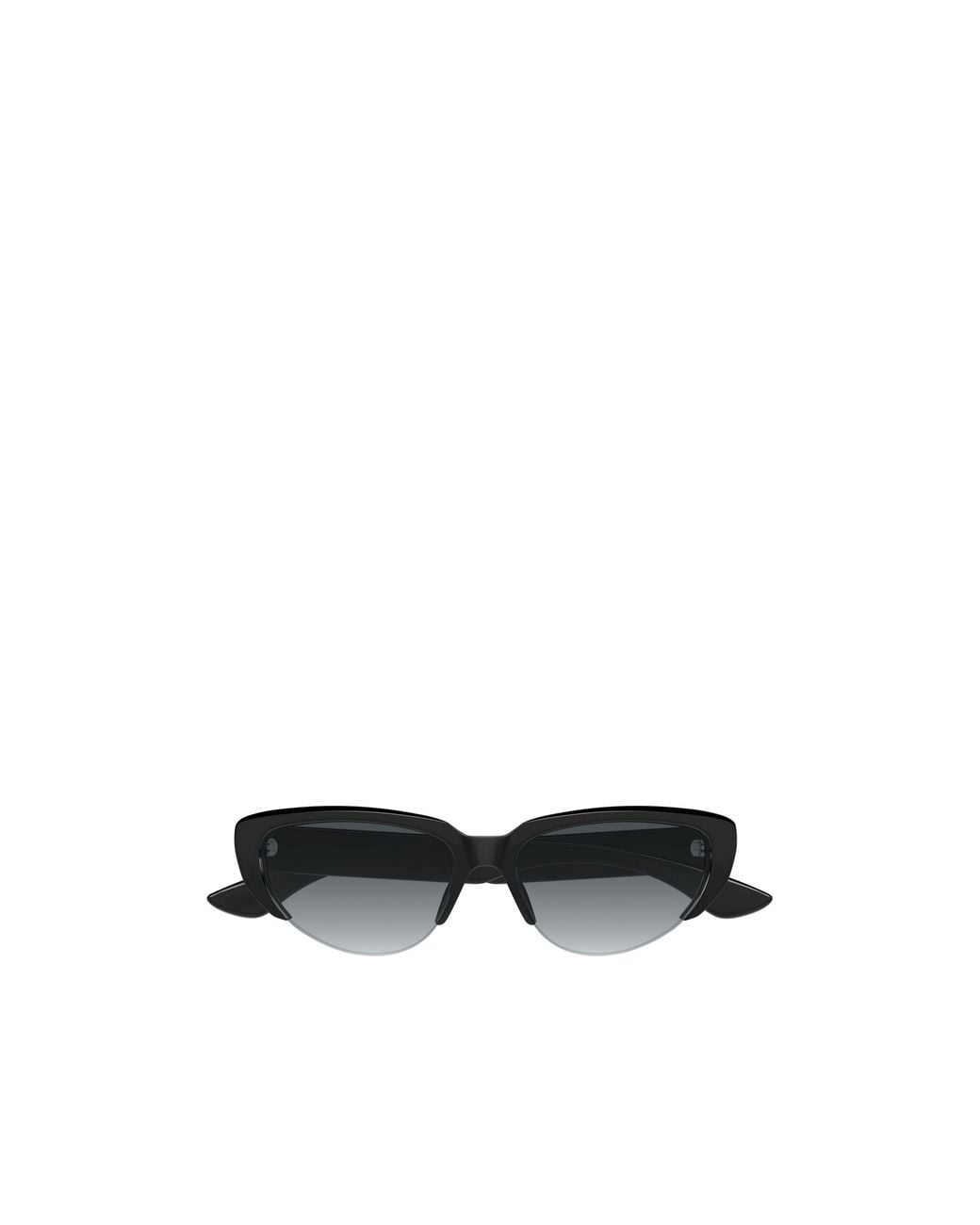 McQueen White Eyewear Cat-Eye Frame Sunglasses
