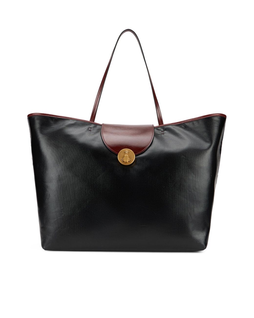 Versace Black Tote Bag With Thin Handles