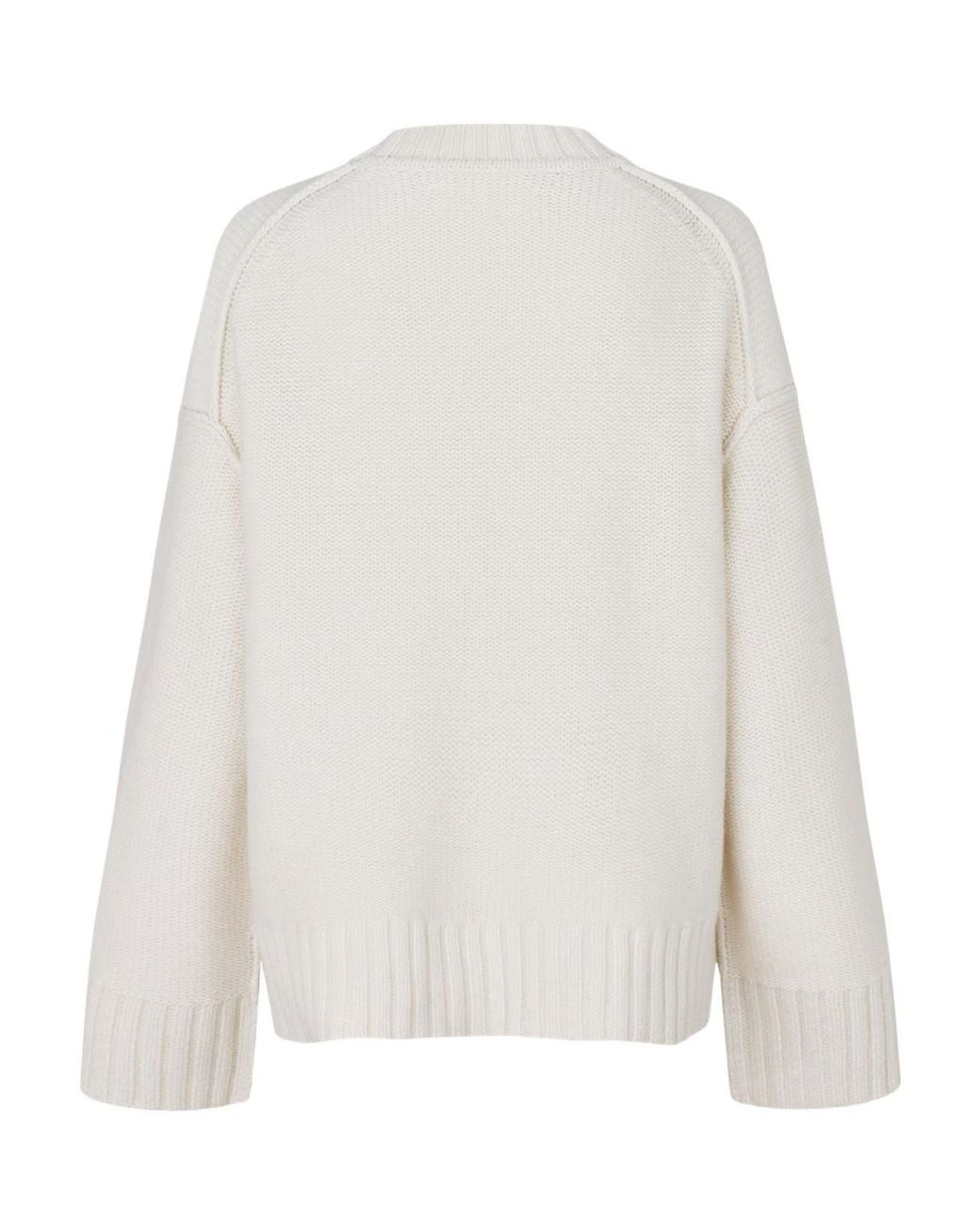 Samsøe & Samsøe White Samsøe Samsøe Logo Knitted Sweater