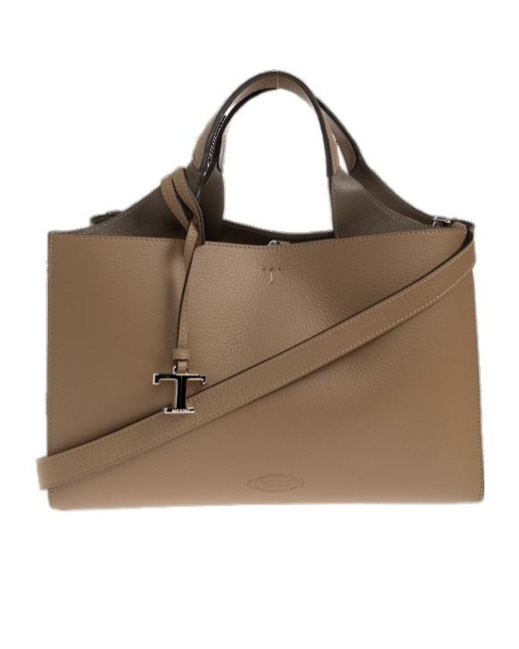 Tod's Brown Reversible Structured Tote Bag