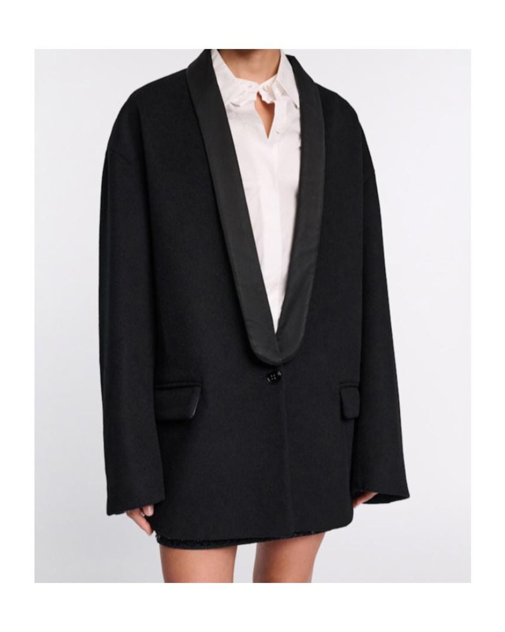 Dorothee Schumacher Black Oversized Tuxedo Blazer