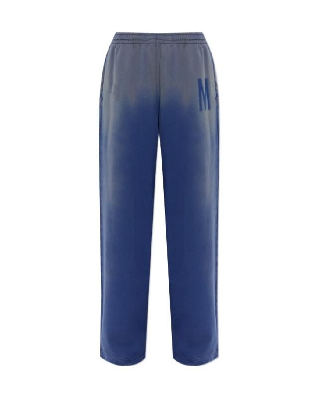 Moschino Blue Gradient Wide-Leg Sweatpants