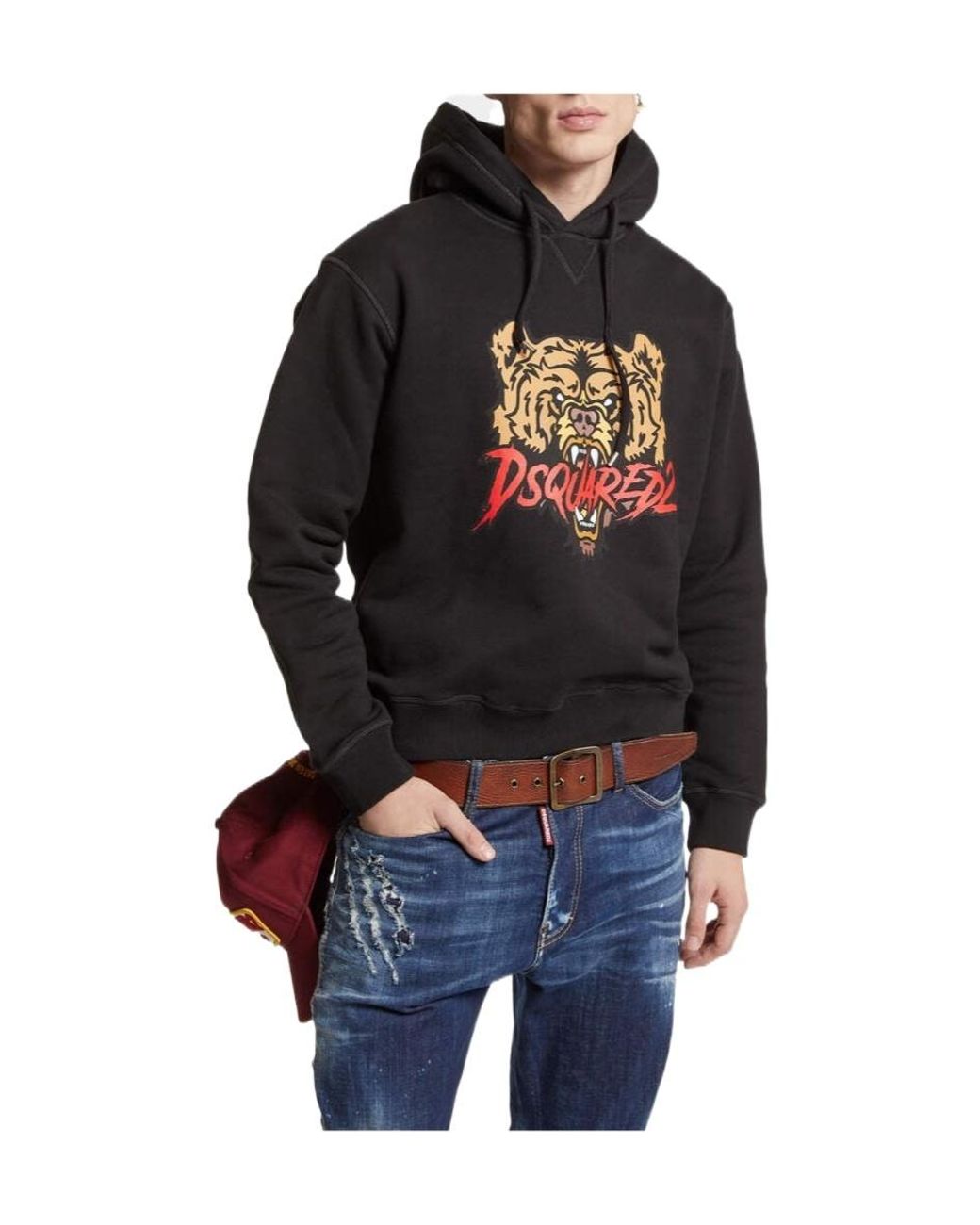 DSquared² Black Hoodies for men