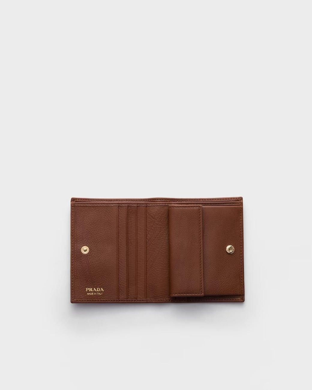 Prada Brown Small Leather Wallet
