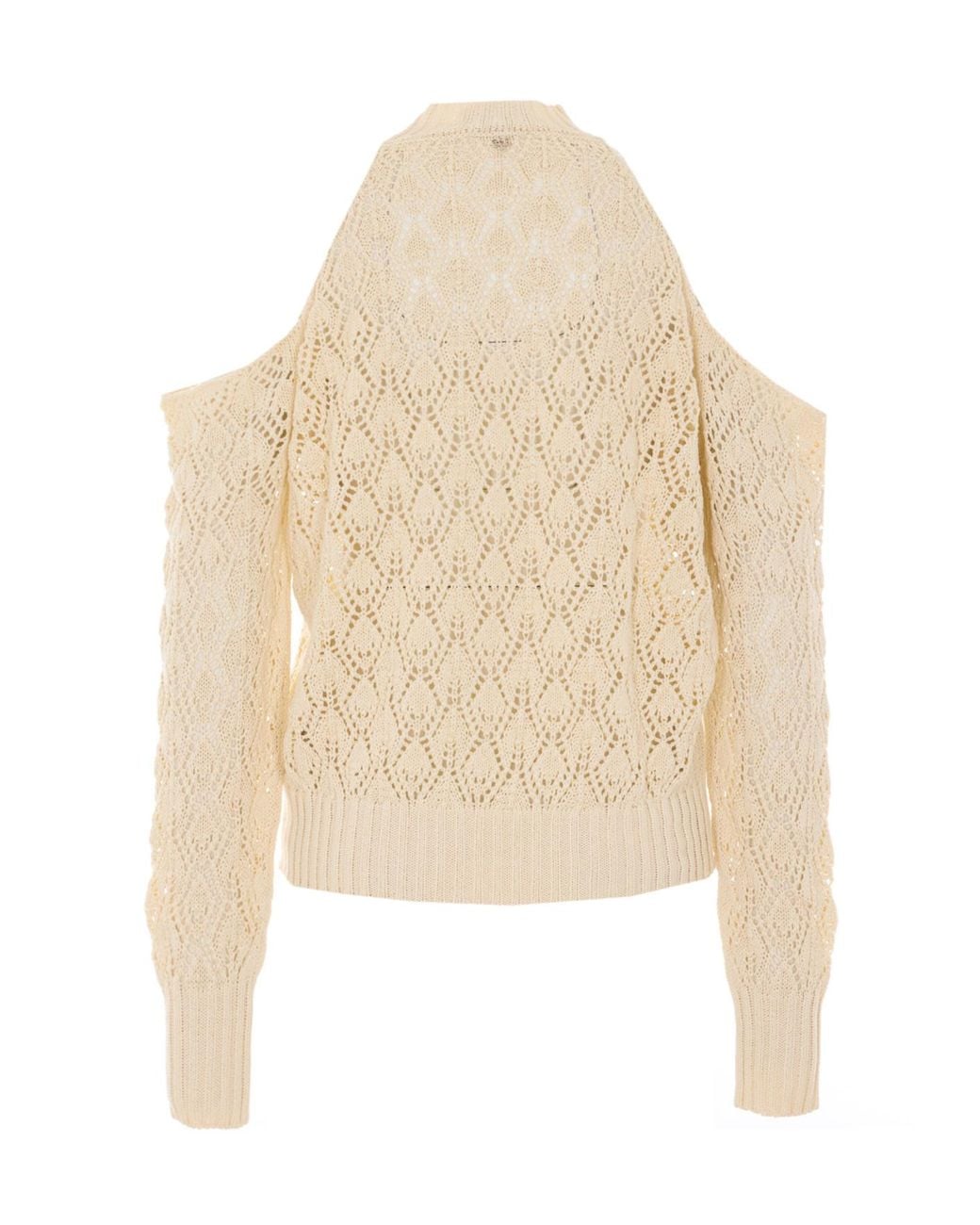 Aniye By Natural Alena Open-Shoulder Knitted Sweater