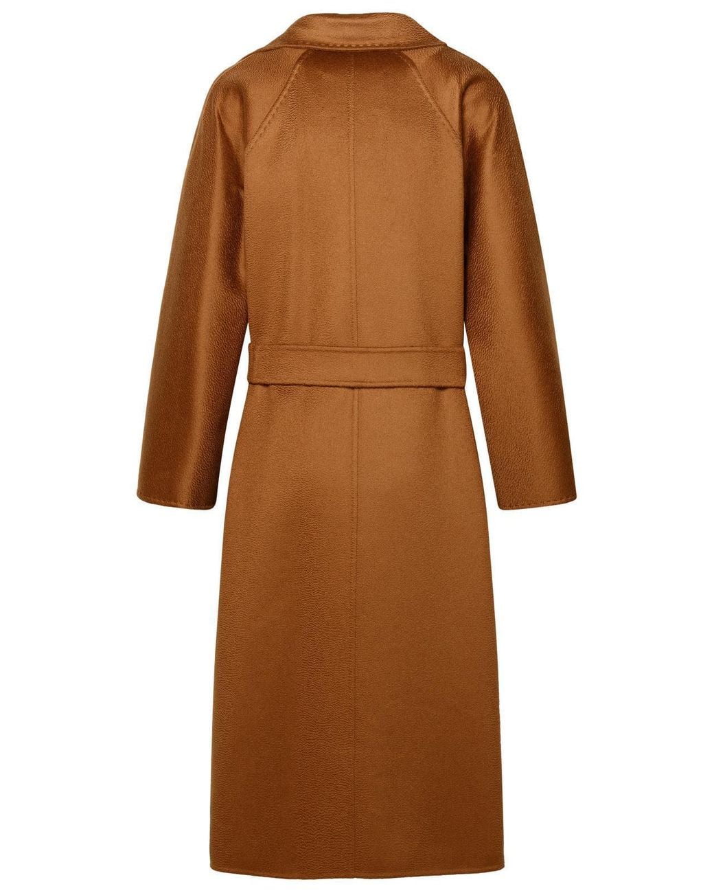 Max Mara Brown Ludmilla Belted Long-Sleeved Coat