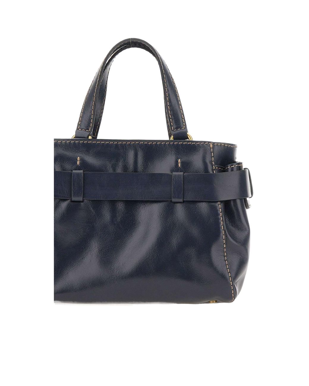 Gianni Chiarini Blue Miranda Knotted-Detail Handbag