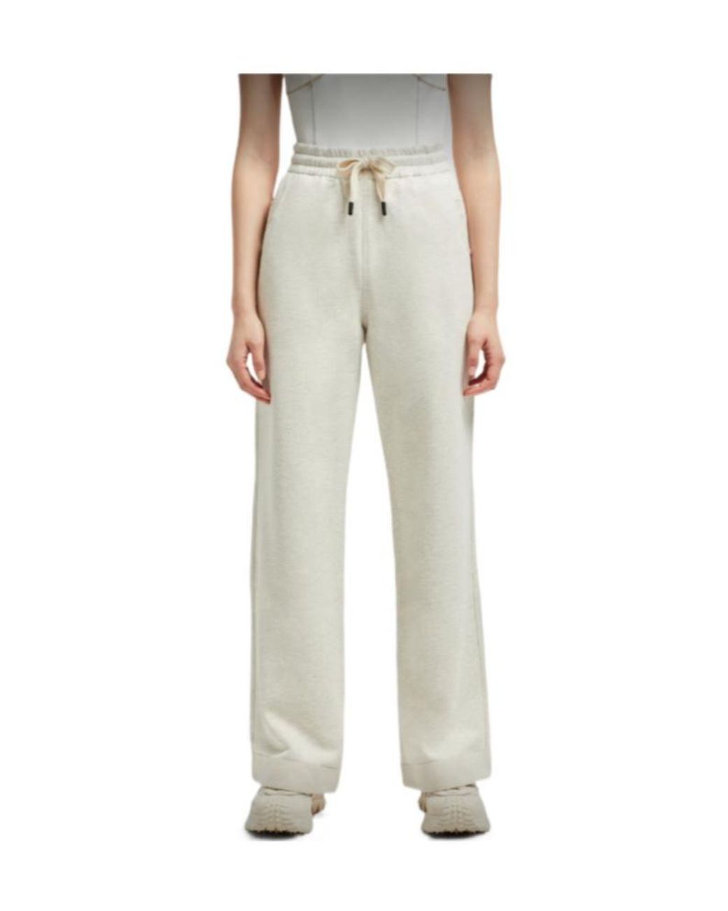 Moncler White Grenoble Logo Patch Track Pants