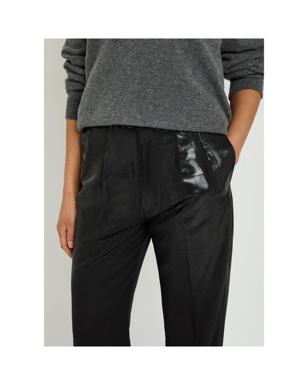 Maison Margiela Black Simple Wool Pants