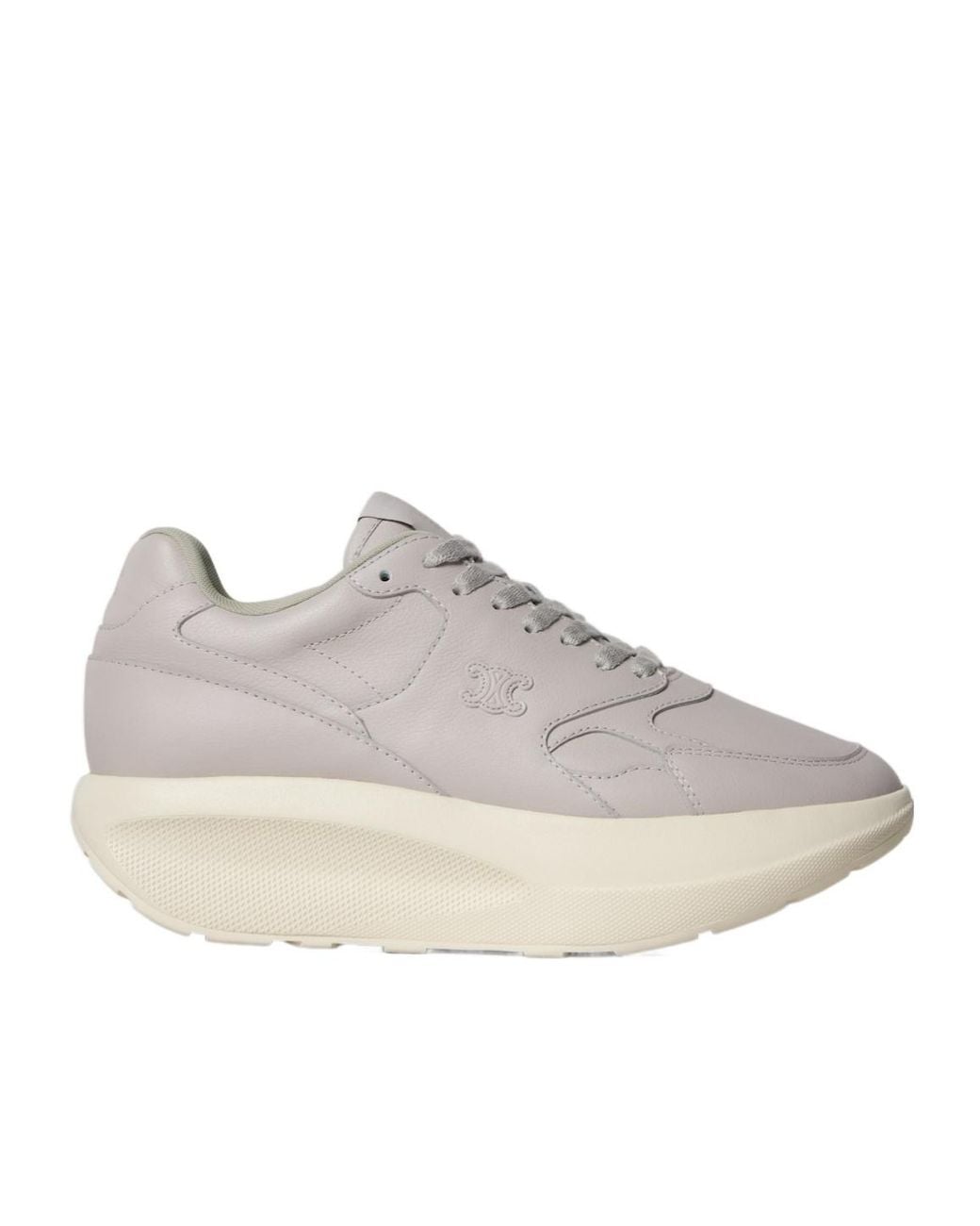 Céline Gray Rock Wedge Sneakers