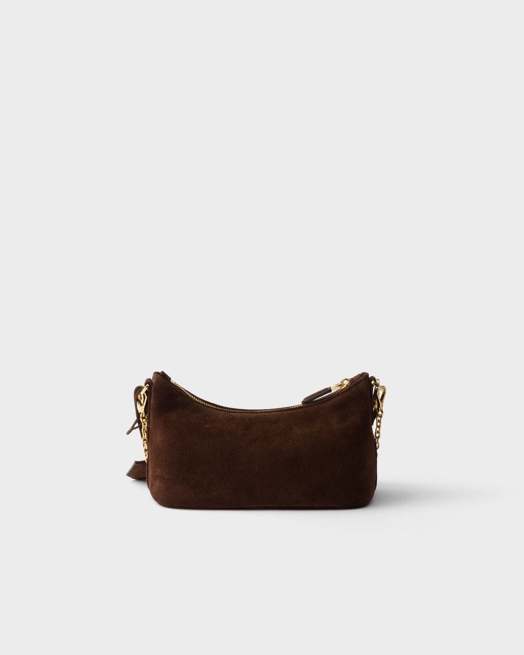 Prada Brown Suede Shoulder Bag